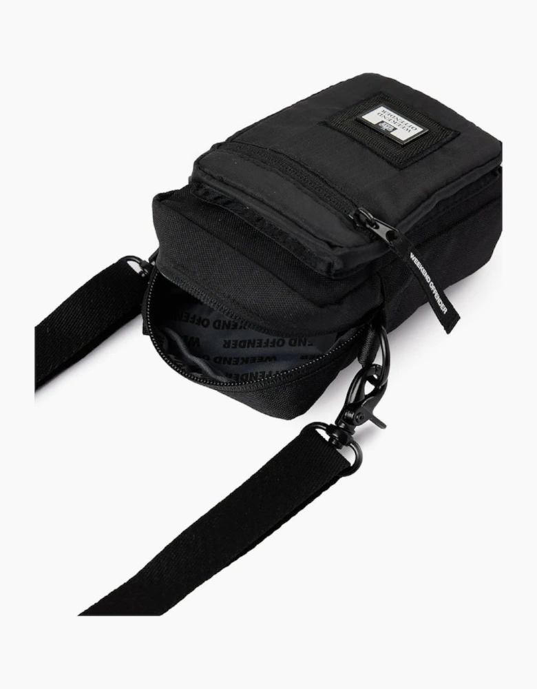WEEKEND OFFENDER Ripstop Small Crossbody Bag - Black
