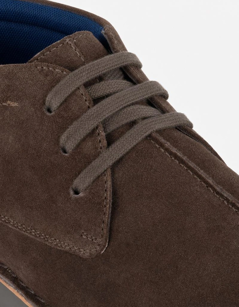 Roamers STANLEY Mens Desert Boots Dark Brown