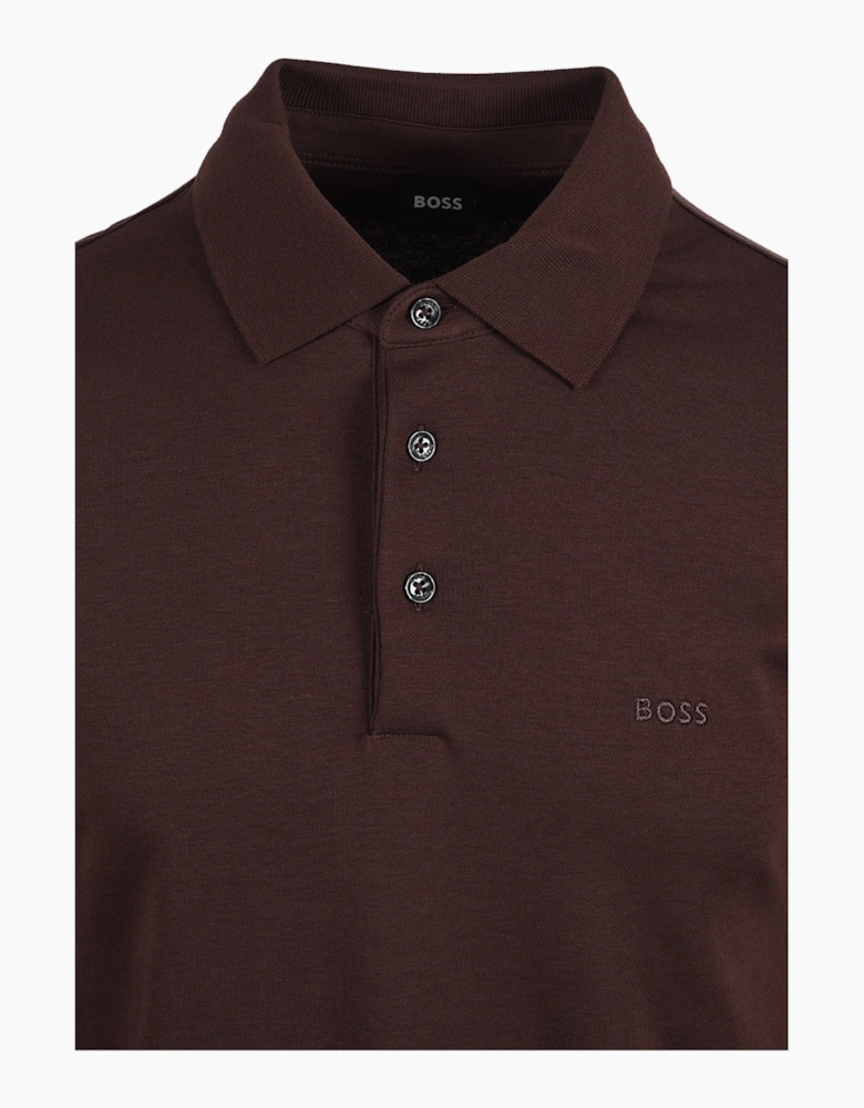 Boss Black BOSS PADO 30 POLO DARK BROWN