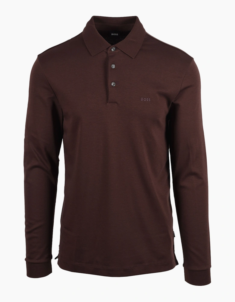 Boss Black BOSS PADO 30 POLO DARK BROWN