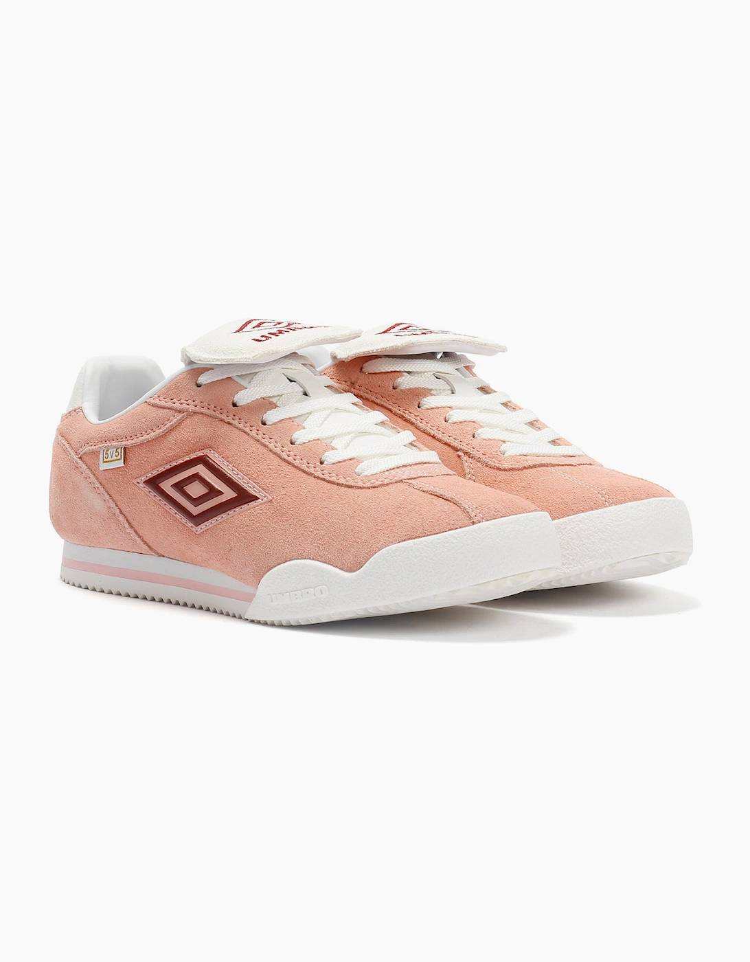 Umbro 5V5 Suede Women's Impatients Pink/Red Dahlia Trainers