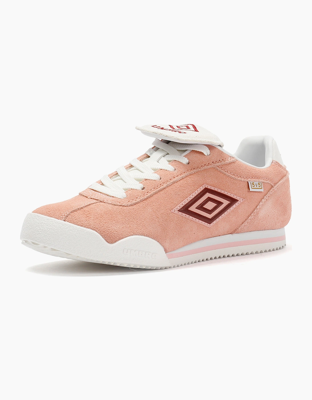 Umbro 5V5 Suede Women's Impatients Pink/Red Dahlia Trainers