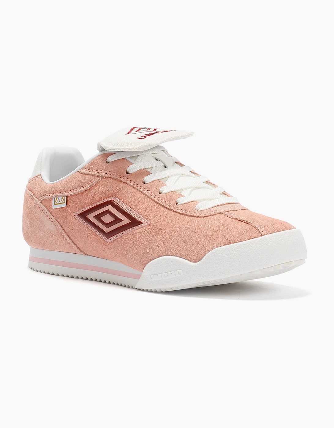 Umbro 5V5 Suede Women's Impatients Pink/Red Dahlia Trainers