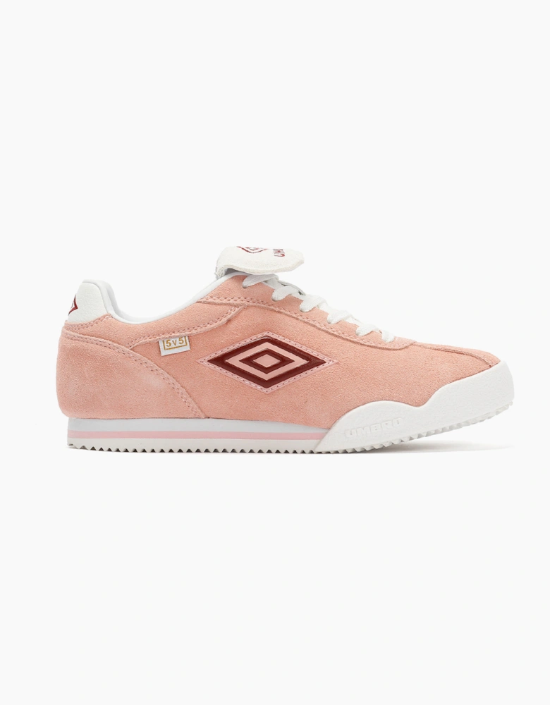 Umbro 5V5 Suede Women's Impatients Pink/Red Dahlia Trainers