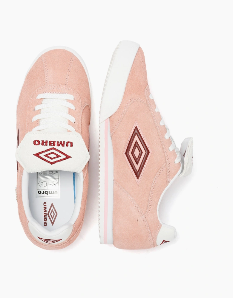 Umbro 5V5 Suede Women's Impatients Pink/Red Dahlia Trainers