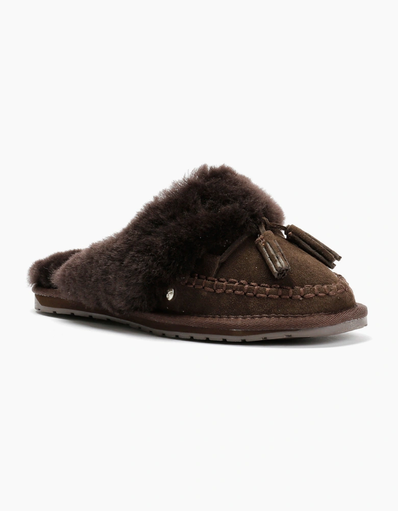 Emu Australia Tahnee Suede Women's Chocolate Slippers