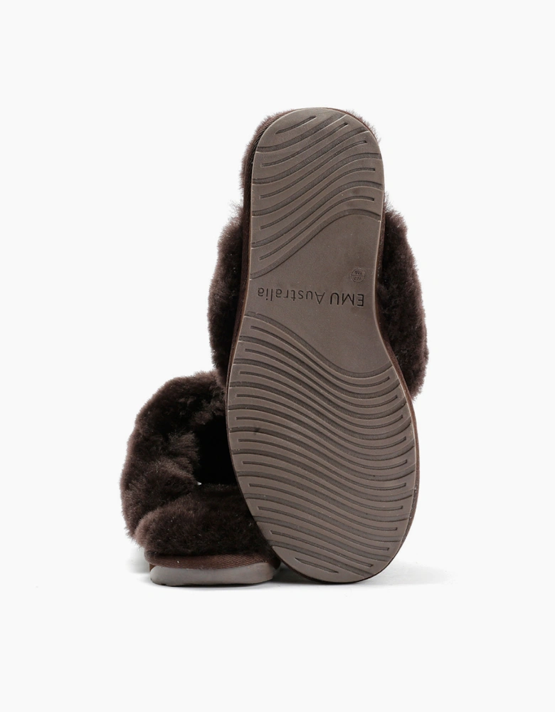 Emu Australia Tahnee Suede Women's Chocolate Slippers