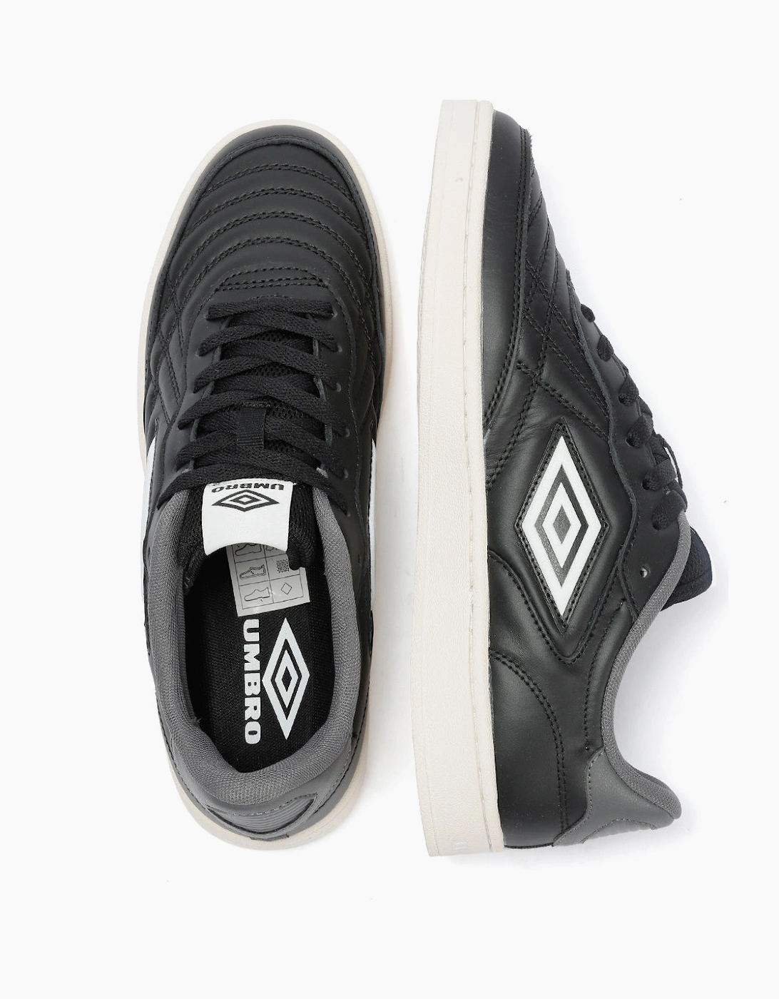 Umbro Clayton Leather Men's Black/Castlerock/White Trainers