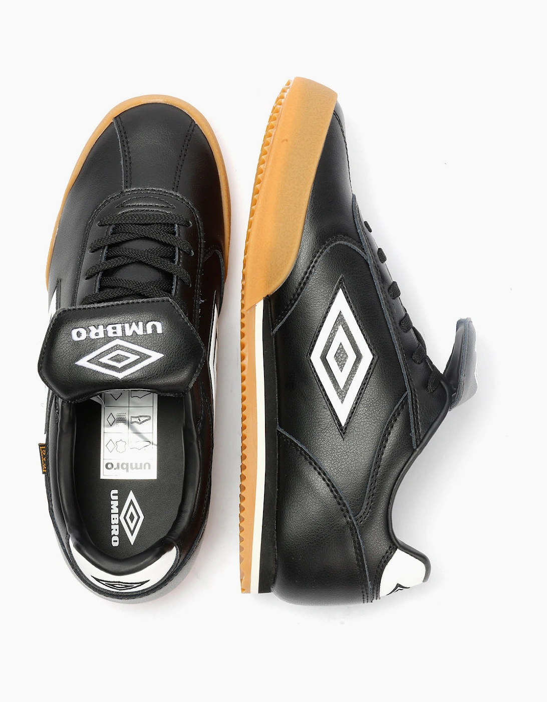 Umbro 5V5 Leather Black/Antique White Trainers