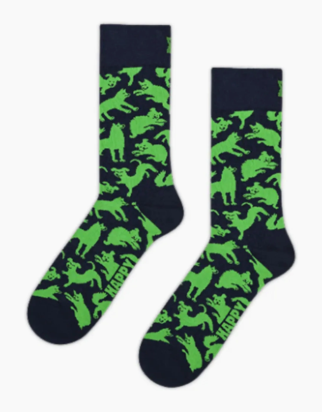 Green Dog Socks, Navy