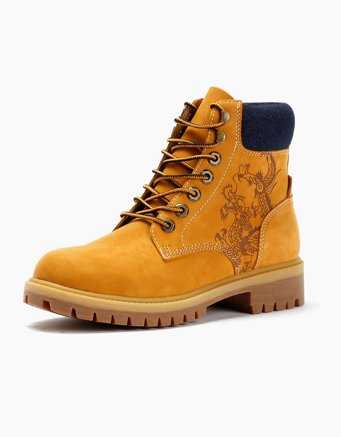 Ed Hardy Dancing Dragon Nubuck Women's Tan Boots