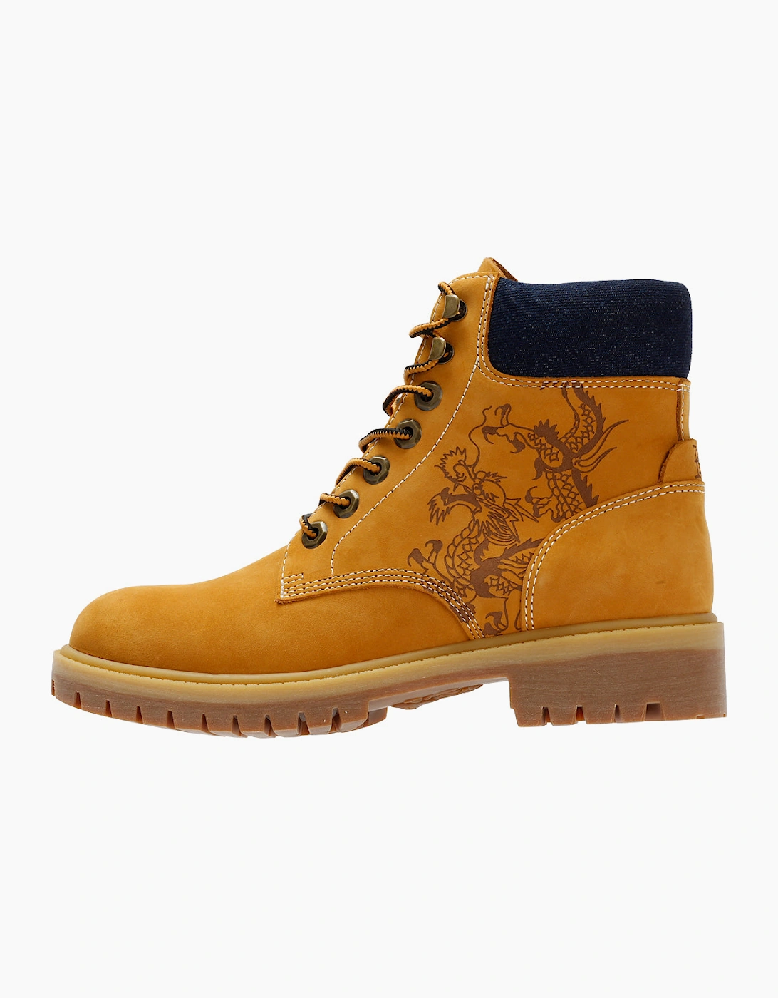 Ed Hardy Dancing Dragon Nubuck Women's Tan Boots