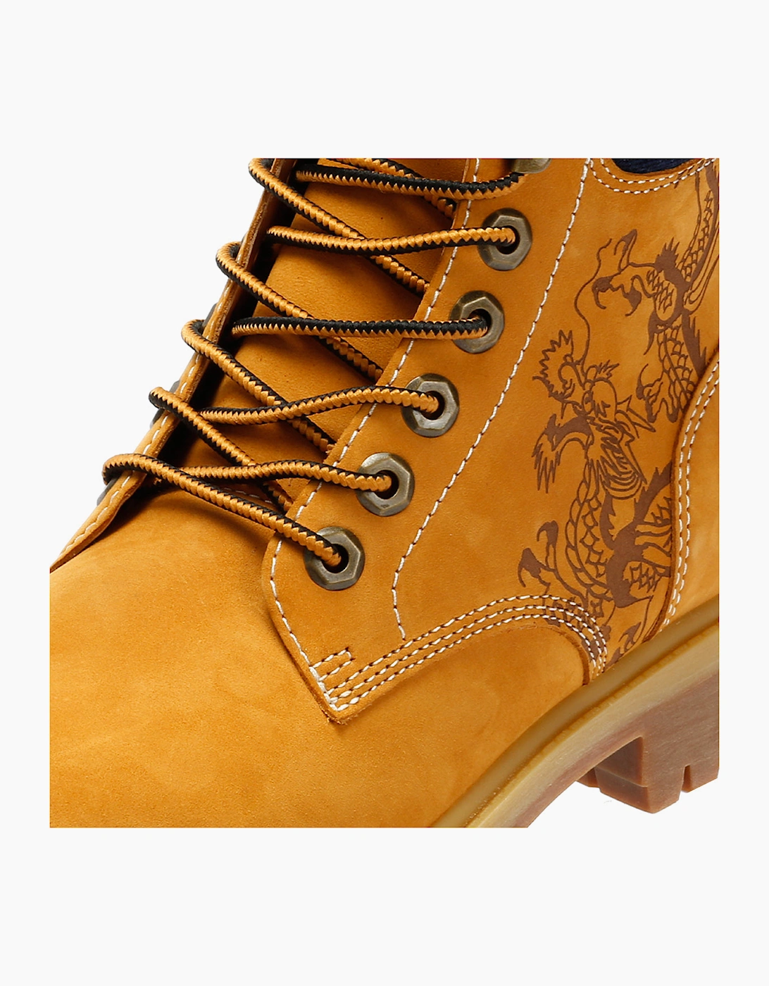 Ed Hardy Dancing Dragon Nubuck Women's Tan Boots