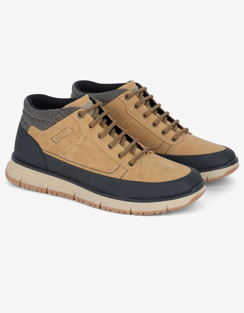 R21 Original FERGUS Mens Ankle Boots Camel/Black