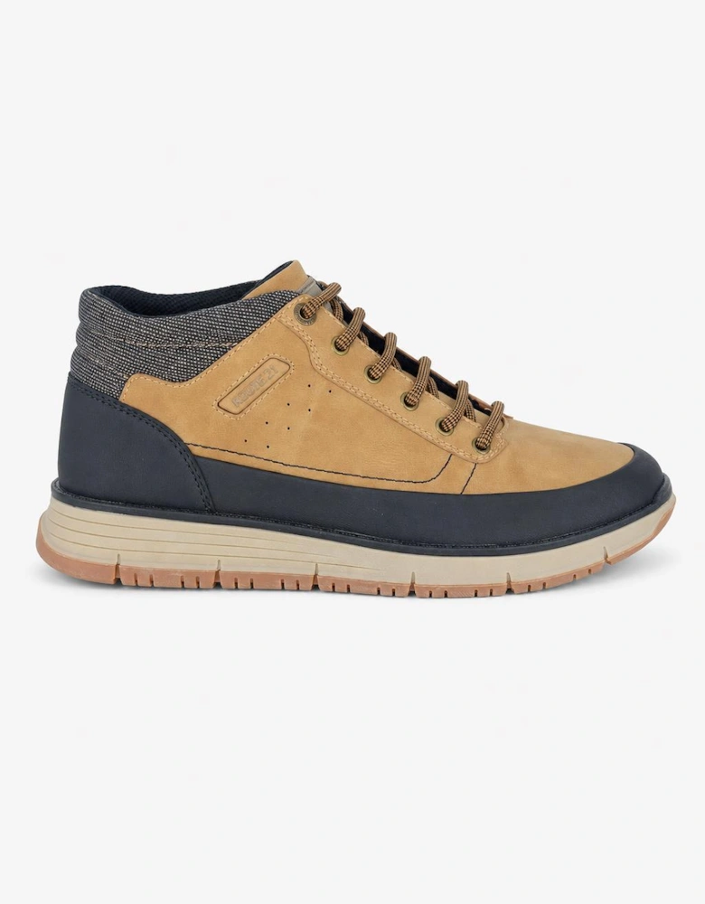 R21 Original FERGUS Mens Ankle Boots Camel/Black