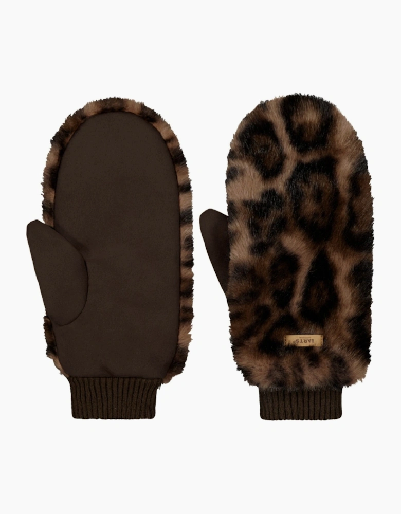 Barts Womens Fur Mitts Knitted cuff Mittens