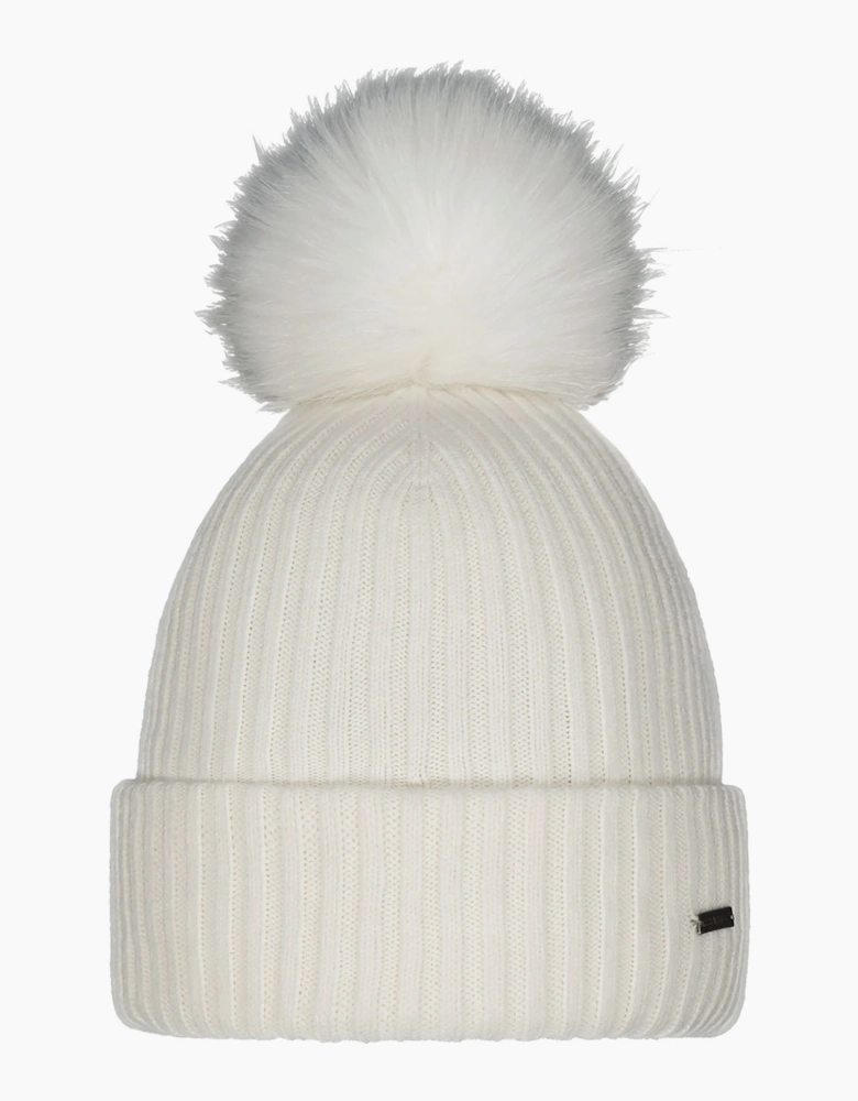 Barts Womens Kenzie Big Stretchy Faux Fur Pom Bobble Hat