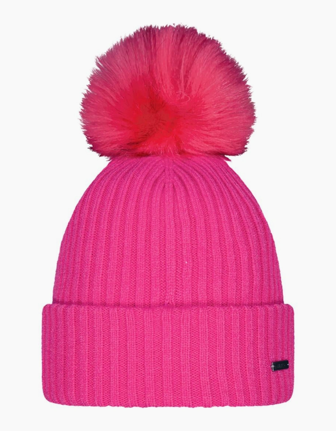 Barts Womens Kenzie Big Stretchy Faux Fur Pom Bobble Hat