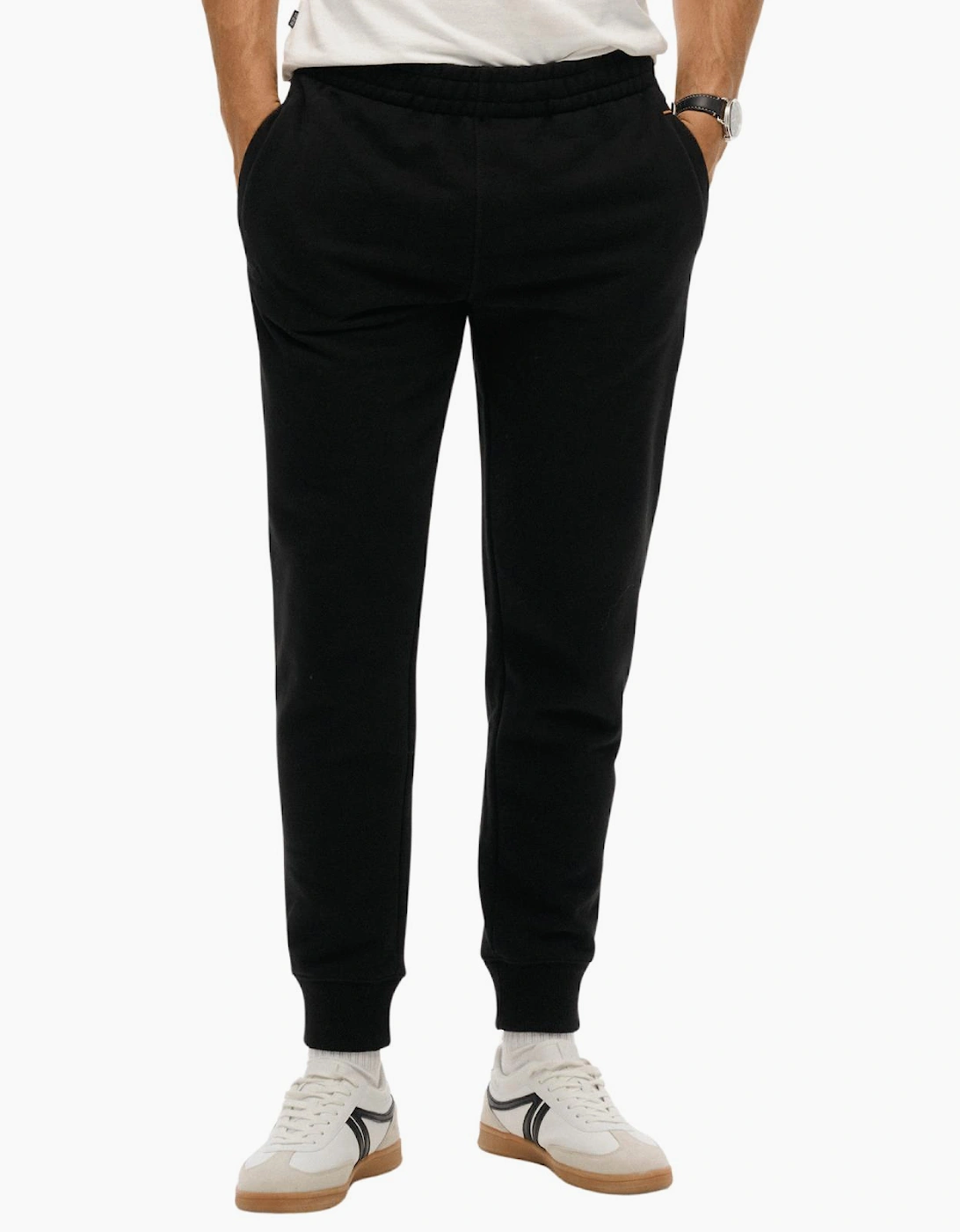Superdry (Xl, Black) Mens Essential Logo Slim Fit Joggers - Image 4