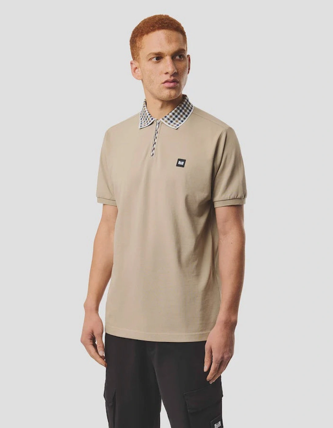 Weekend Offender Tipasa Jacquard Rib Polo Shirt - Rock