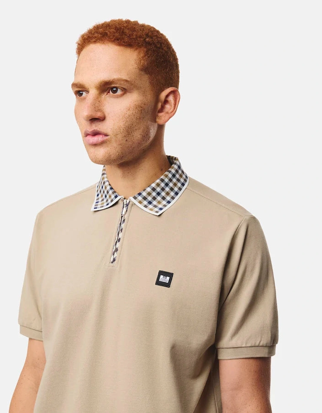 Weekend Offender Tipasa Jacquard Rib Polo Shirt - Rock