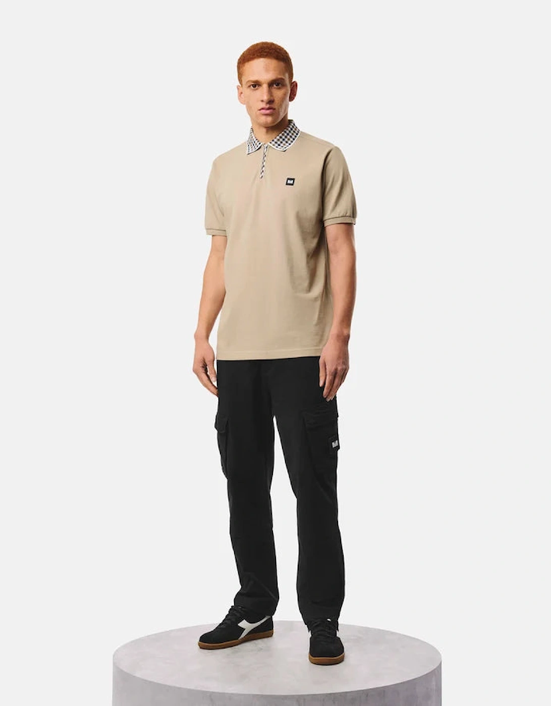 Weekend Offender Tipasa Jacquard Rib Polo Shirt - Rock