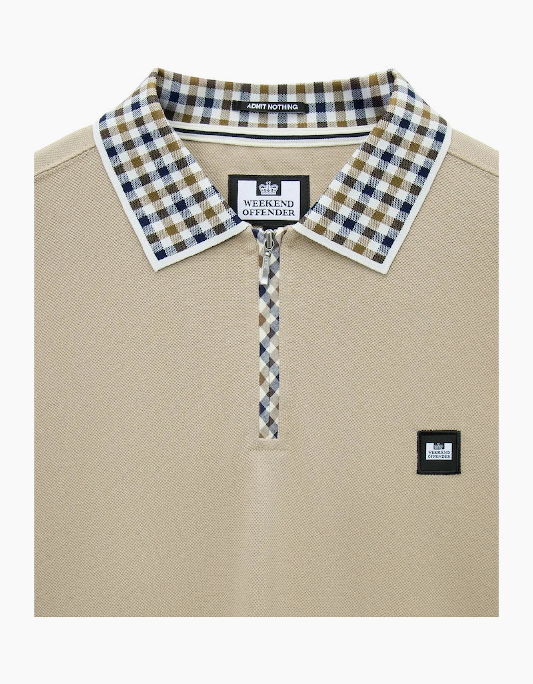 Weekend Offender Tipasa Jacquard Rib Polo Shirt - Rock