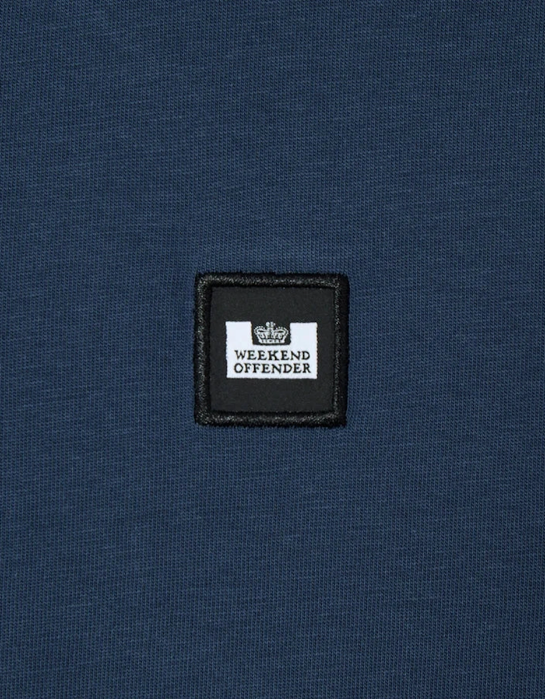 Weekend Offender Brooklands Plain T-Shirt - Lagoon Blue
