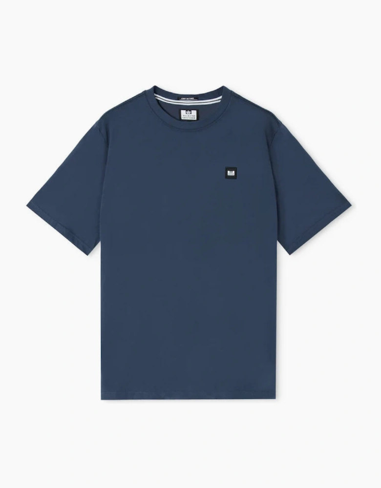 Weekend Offender Brooklands Plain T-Shirt - Lagoon Blue