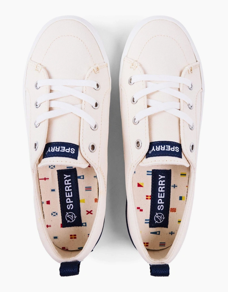 Crest Vibe Lace-Up Flat Sneakers