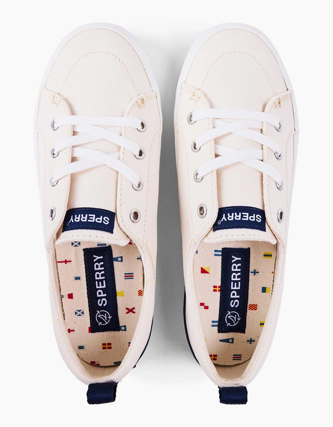 Crest Vibe Lace-Up Flat Sneakers