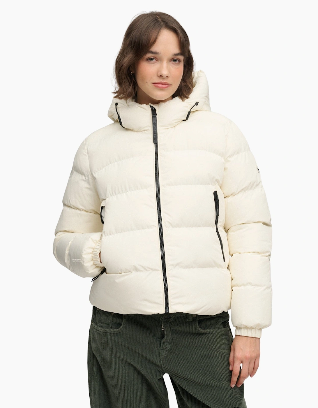 Superdry Womens Hooded Sports Padded Jacket
