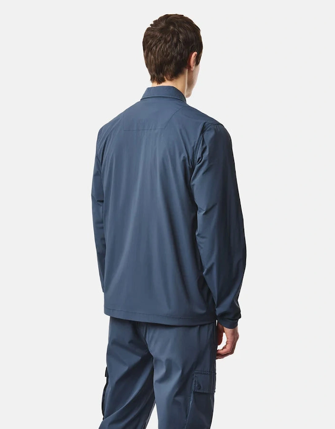 WEEKEND OFFENDER Southbank Technical Over-shirt - Lagoon Blue
