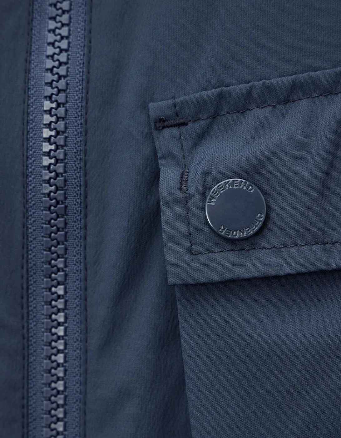 WEEKEND OFFENDER Southbank Technical Over-shirt - Lagoon Blue