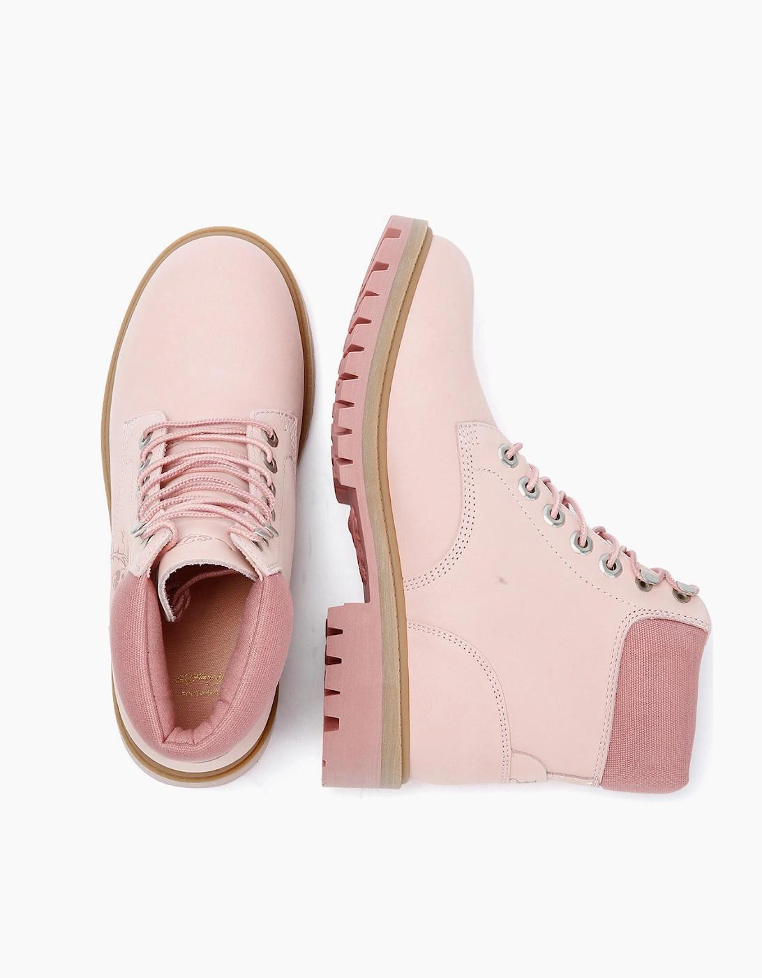 Ed Hardy Wild Roses Nubuck Women's Pink Boots