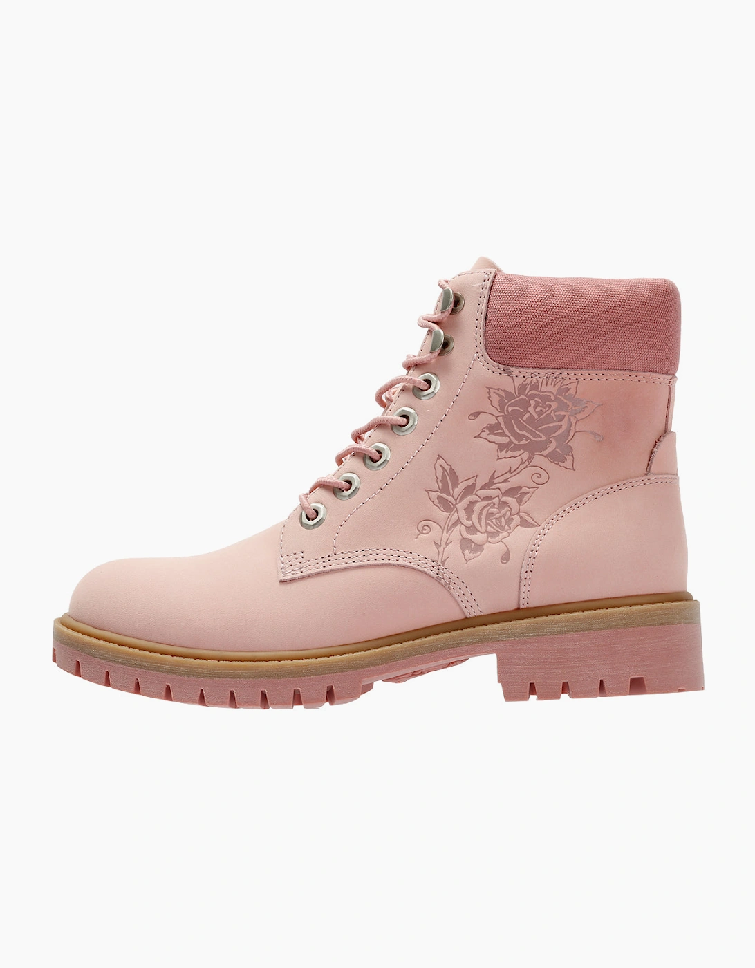 Ed Hardy Wild Roses Nubuck Women's Pink Boots