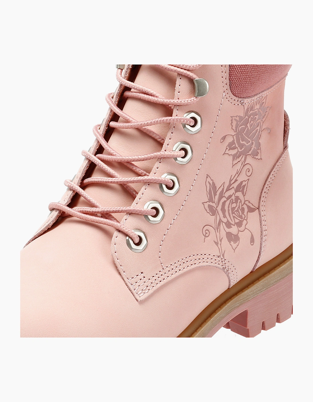 Ed Hardy Wild Roses Nubuck Women's Pink Boots