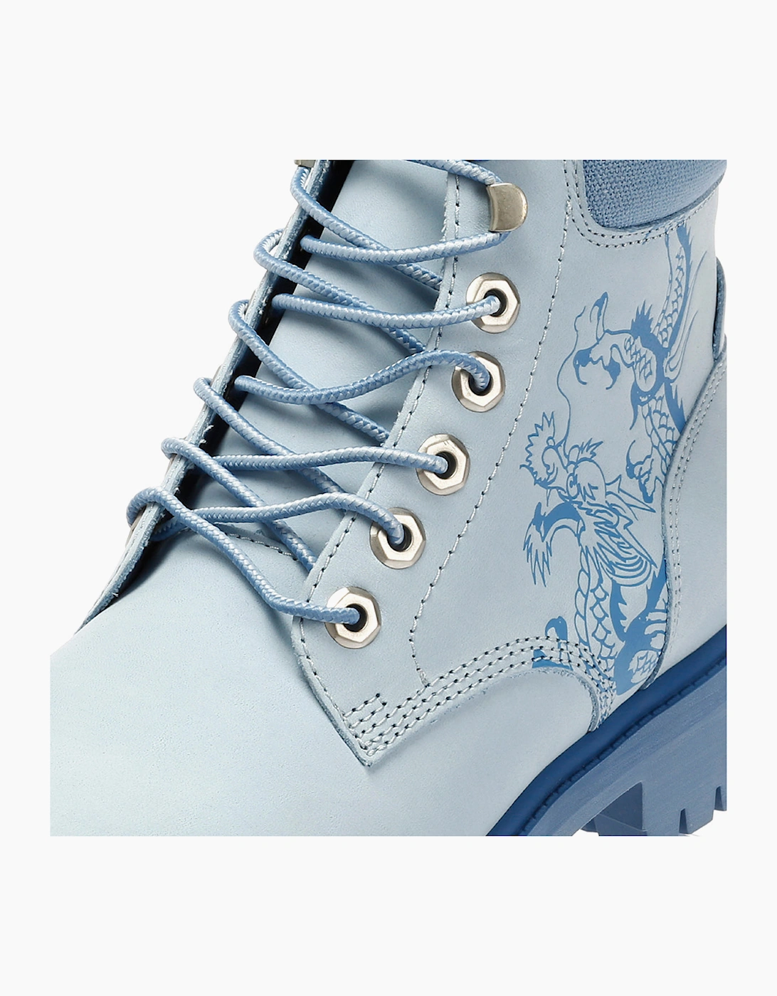 Ed Hardy Dancing Dragon Nubuck Women's Blue Boots
