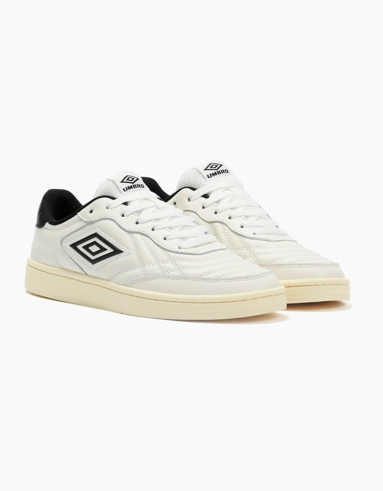 Umbro Clayton Leather Men's White/Pastel Yellow/Black Trainers