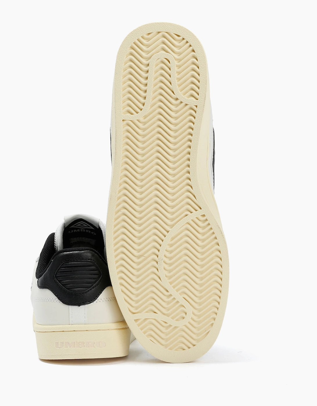 Umbro Clayton Leather Men's White/Pastel Yellow/Black Trainers