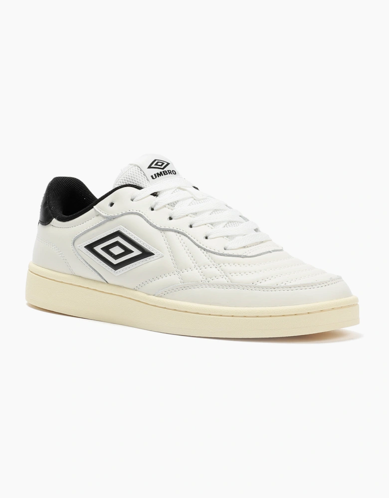 Umbro Clayton Leather Men's White/Pastel Yellow/Black Trainers