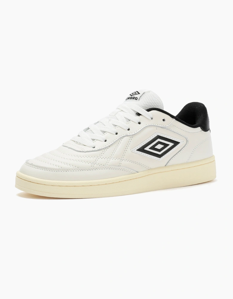 Umbro Clayton Leather Men's White/Pastel Yellow/Black Trainers
