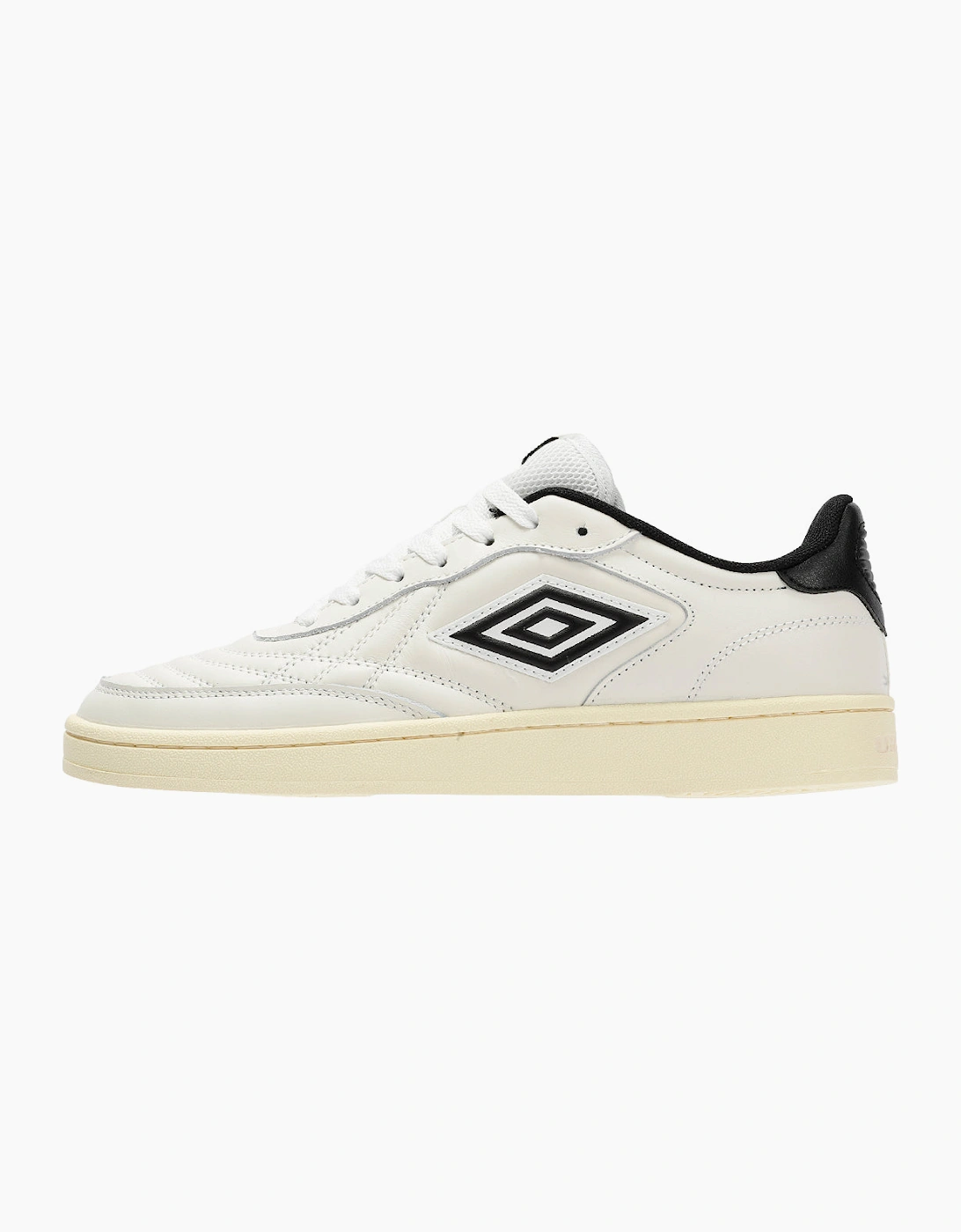 Umbro Clayton Leather Men's White/Pastel Yellow/Black Trainers