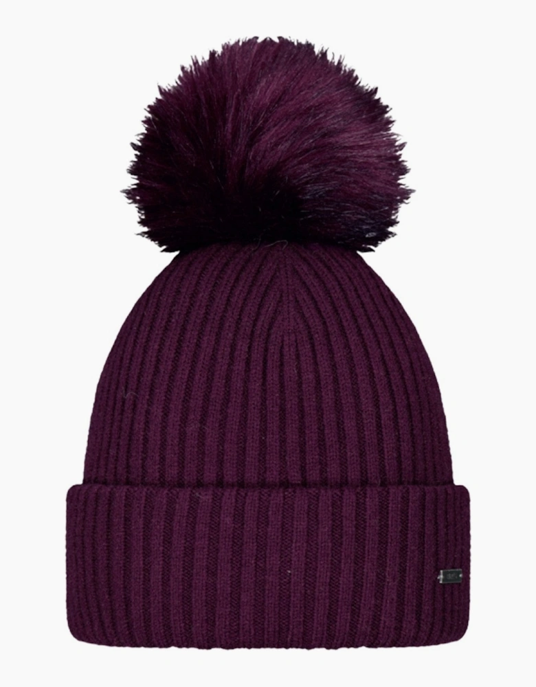 Barts Womens Kenzie Big Stretchy Faux Fur Pom Bobble Hat