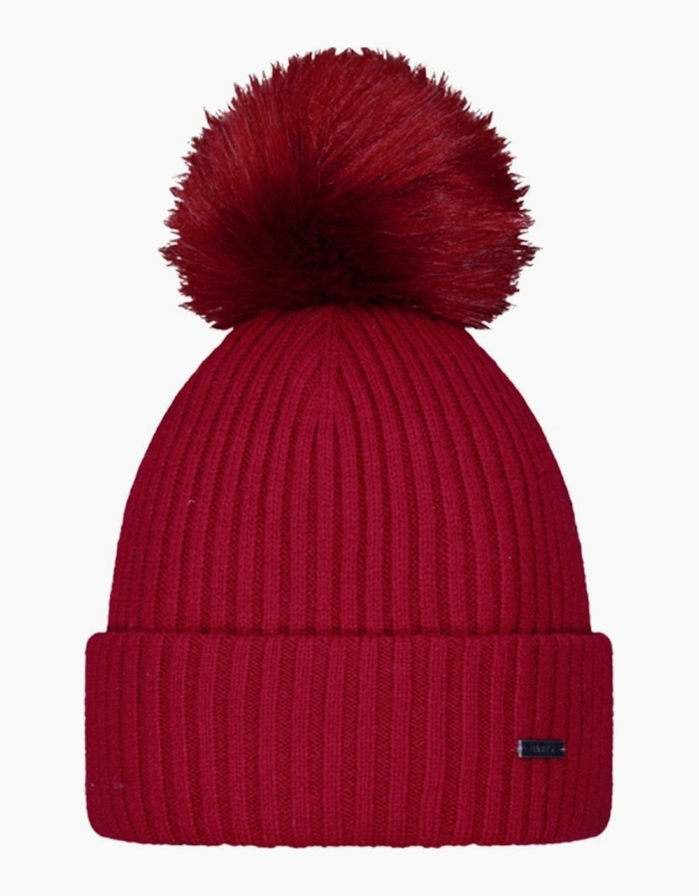 Barts Womens Kenzie Big Stretchy Faux Fur Pom Bobble Hat
