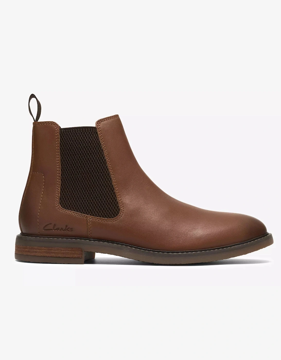 Clarks Jaxen Easy in Dark tan leather