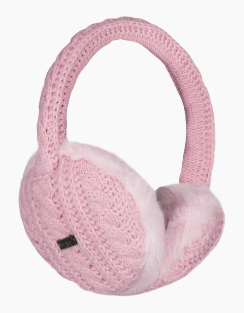 Barts Womens Monique Faux Fur Cable Knit Ear Muffs Earwarmers