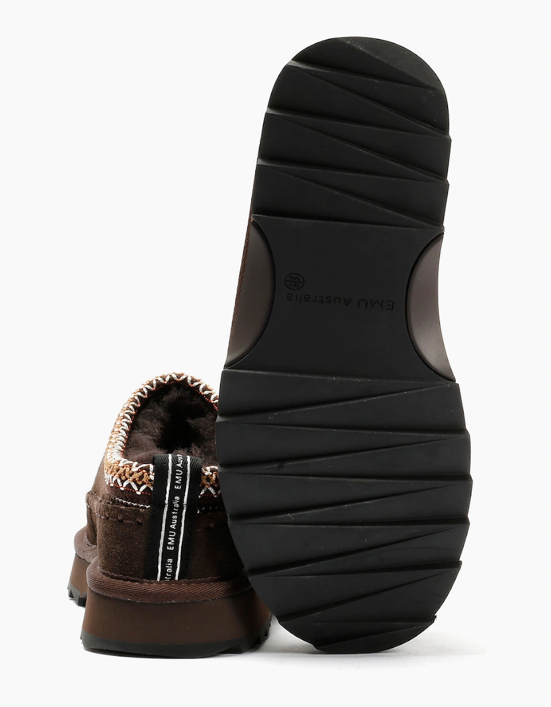 Emu Australia Sharky Adventure Scuff Suede Women's Chocolate Slippers
