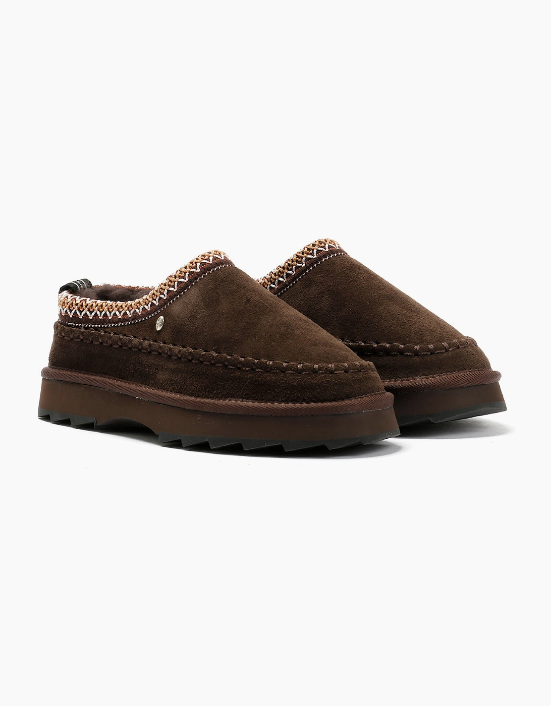 Emu Australia Sharky Adventure Scuff Suede Women's Chocolate Slippers