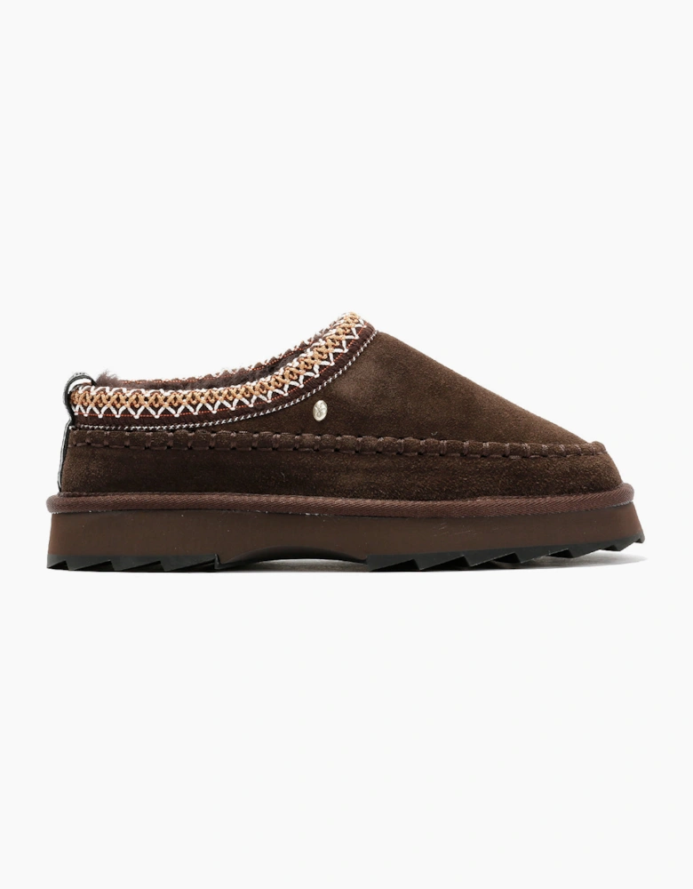 Emu Australia Sharky Adventure Scuff Suede Women's Chocolate Slippers